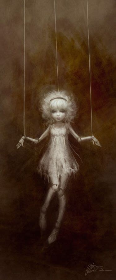 Sinister witch marionette
